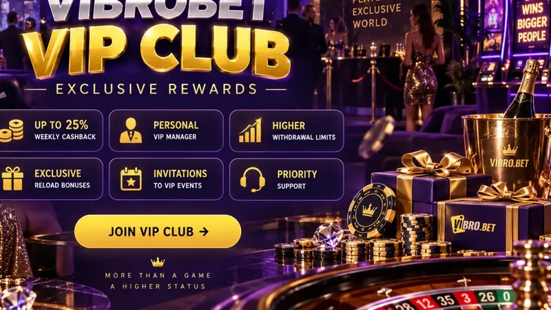 VIP Rewards at Vibrobet Casino